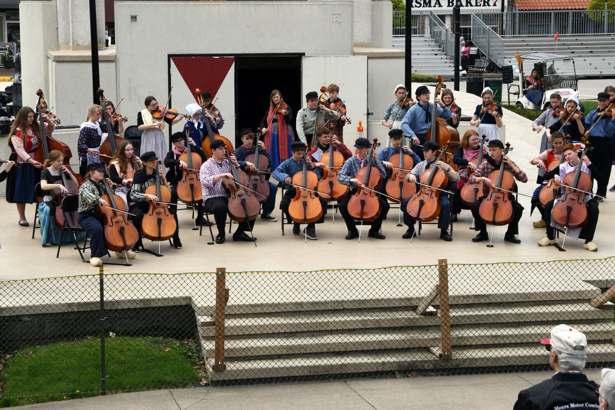 201 The orchestra performed in Central Park in Pella during the Tulip Festival.JPG